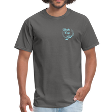 Load image into Gallery viewer, Customized Unisex Classic T-Shirt SHOSHI CAFE (light blue logo) - charcoal
