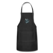 Load image into Gallery viewer, Customized Apron SHOSHI CAFE (light blue logo) - black
