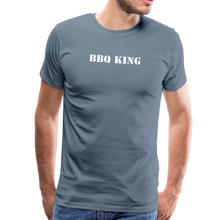 Load image into Gallery viewer, BBQ KING Men&#39;s Premium T-Shirt - steel blue
