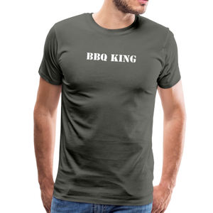 BBQ KING Men's Premium T-Shirt - asphalt gray