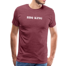 Load image into Gallery viewer, BBQ KING Men&#39;s Premium T-Shirt - heather burgundy
