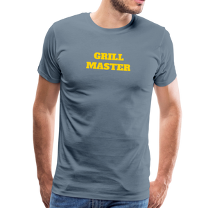 GRILL MASTER Men's Premium T-Shirt - steel blue