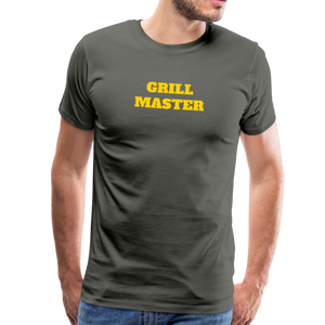 GRILL MASTER Men's Premium T-Shirt - asphalt gray