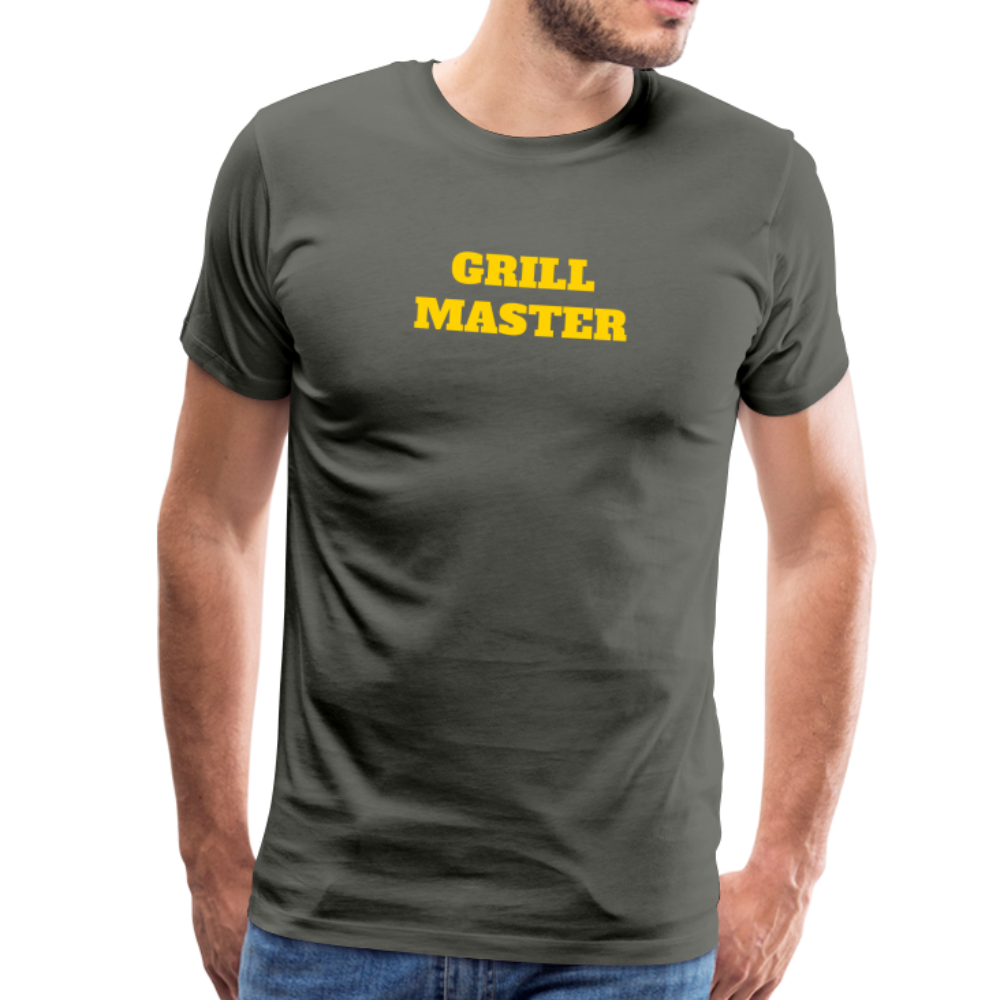 GRILL MASTER Men's Premium T-Shirt - asphalt gray