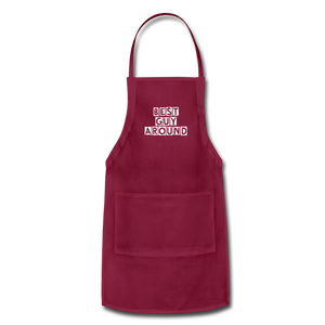 Apron BEST GUY AROUND - burgundy