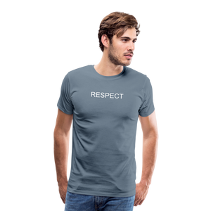 RESPECT Men's Premium T-Shirt - steel blue