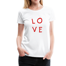 Load image into Gallery viewer, LOVE Women’s Premium T-Shirt - white
