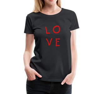 LOVE Women’s Premium T-Shirt - black