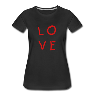 LOVE Women’s Premium T-Shirt - black