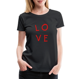 LOVE Women’s Premium T-Shirt - black