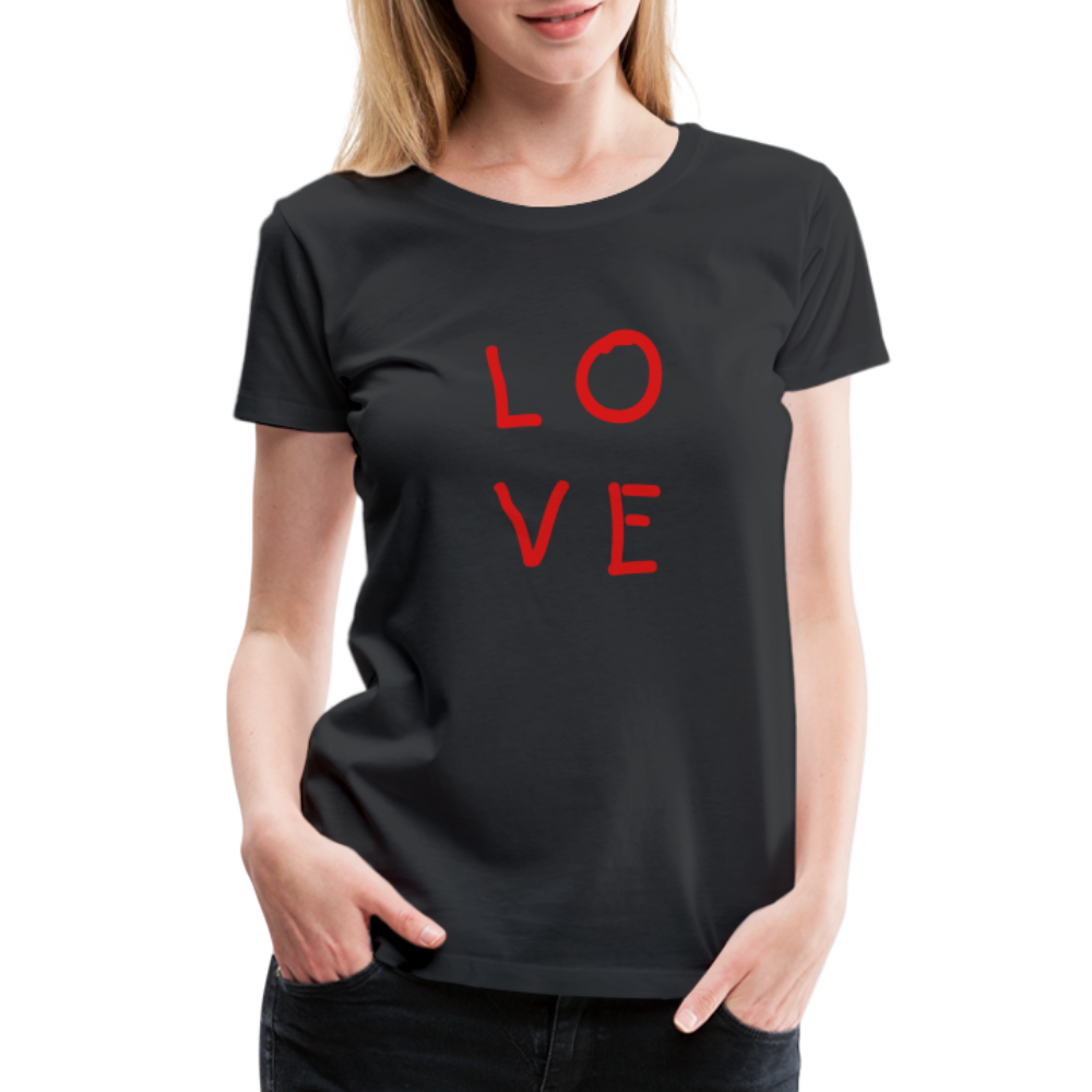 LOVE Women’s Premium T-Shirt - black