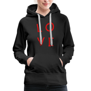 LOVE Women’s Premium Hoodie - black