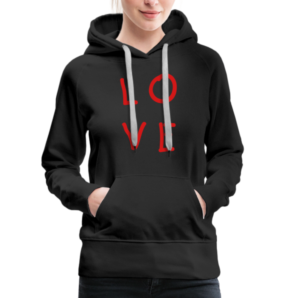 LOVE Women’s Premium Hoodie - black